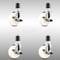 Service Caster 4 Inch 316SS Nylon Wheel Swivel 1-3/4 Inch Expanding Stem Caster Set Brake SCC SCC-SS316EX20S414-NYS-TLB-134-4 - alternate 1